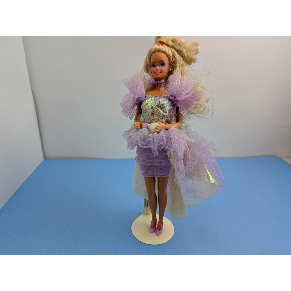 Vintage Garden Party Barbie #1953 Blonde Hair Doll Dressed Shoes 1988